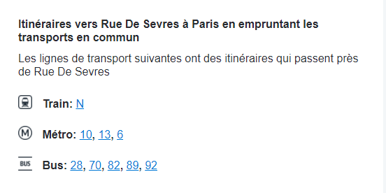 transports